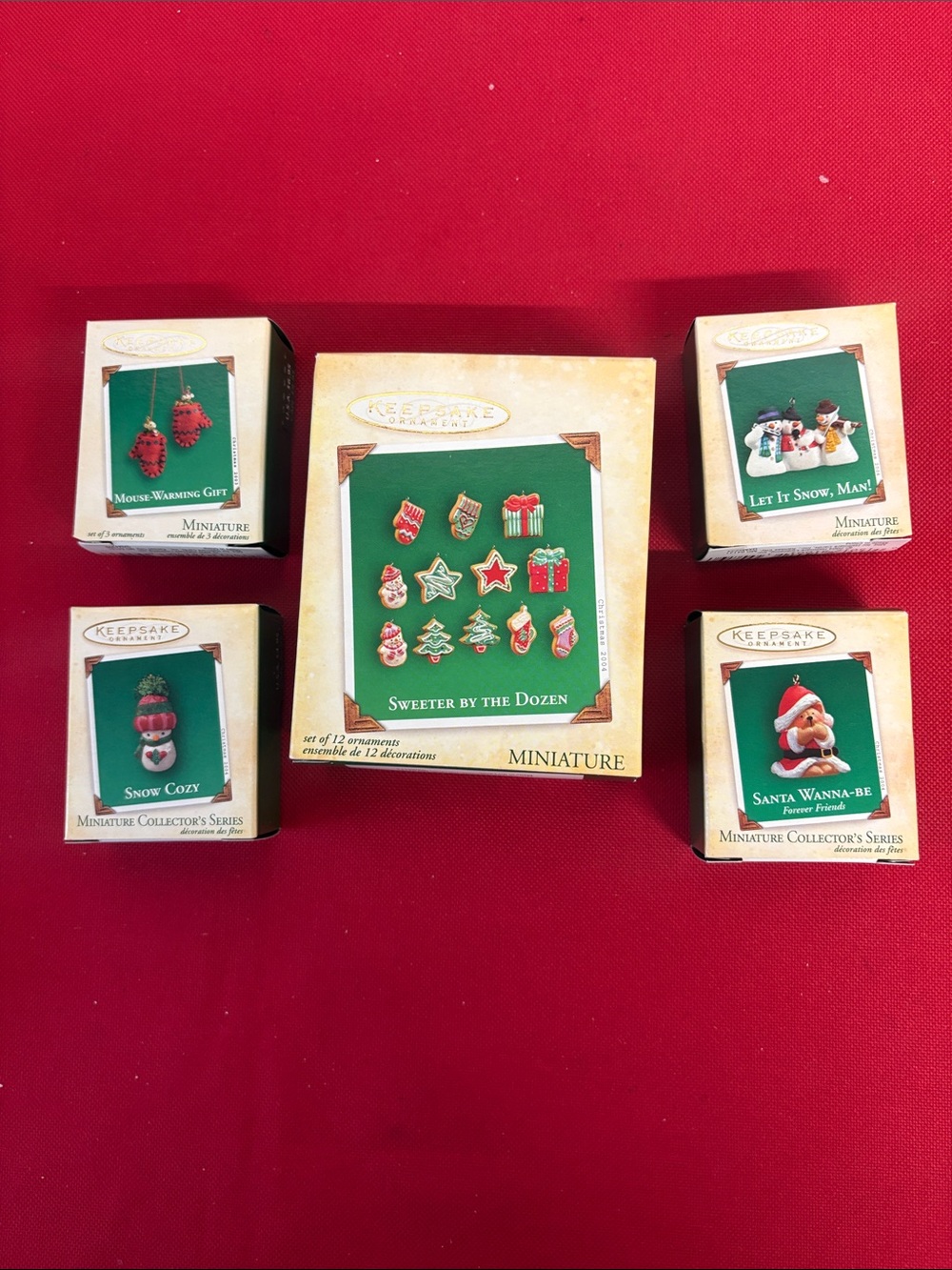 Hallmark Miniature Ornament Collection - Lot of 5